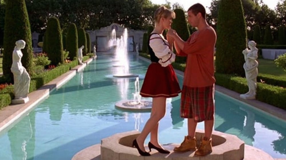 Adam Sandler and Bridgette Wilson as Billy and Veronica in Billy Madison