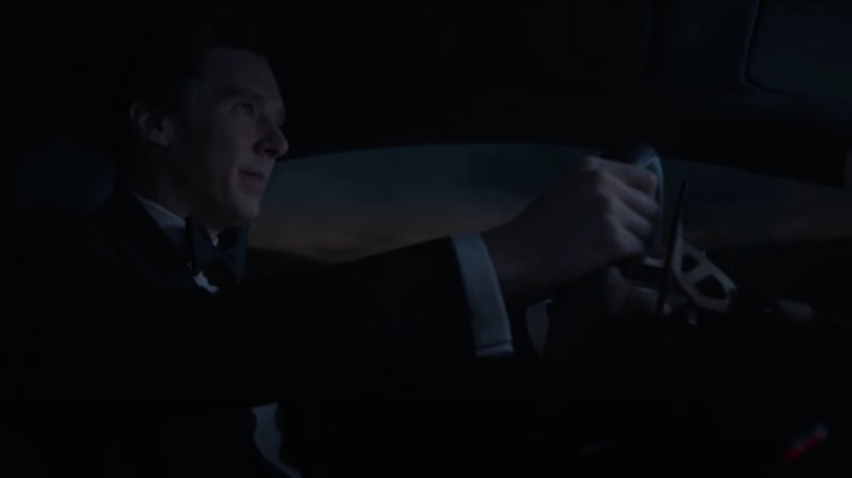 Benedict Cumberbatch as Doctor Strange driving before accident