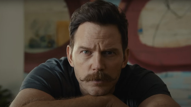 Chris Pratt moustache 