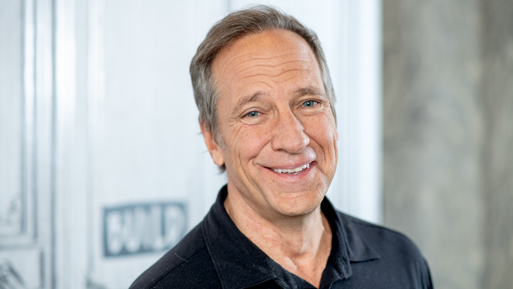 Mike Rowe of Dirty Jobs fame poses