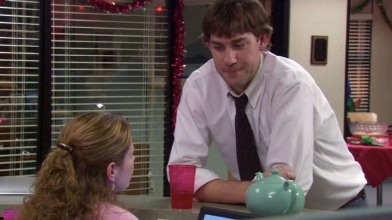 Jim and Pam at reception