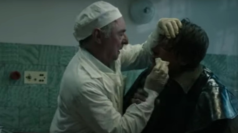 Chernobyl maternity doctor treating a first responder