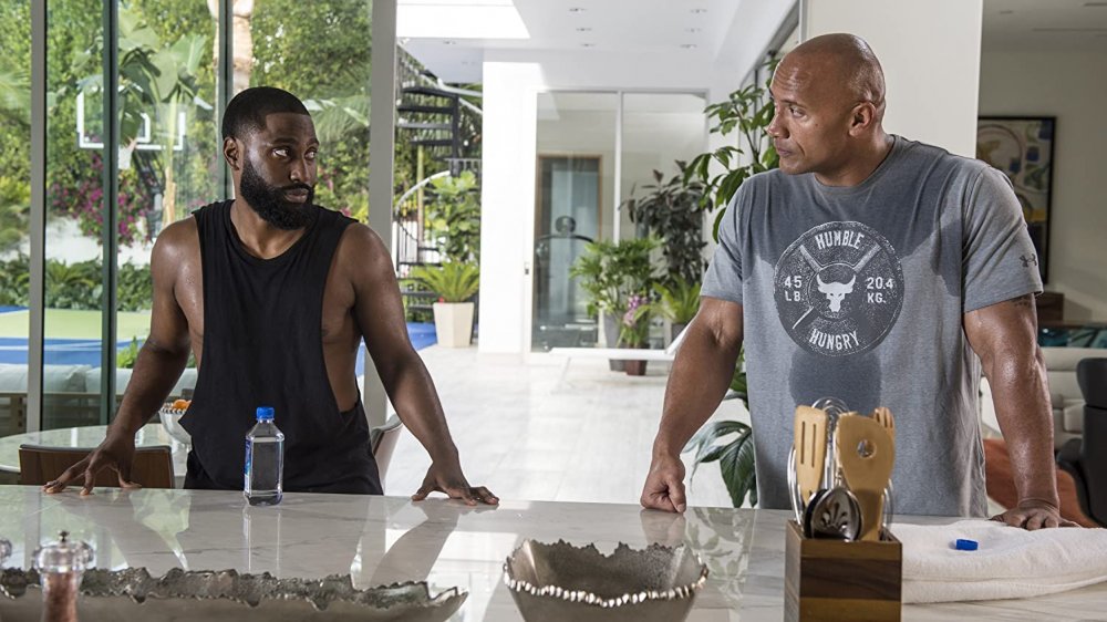 John David Washington and Dwayne Johnson in Ballers