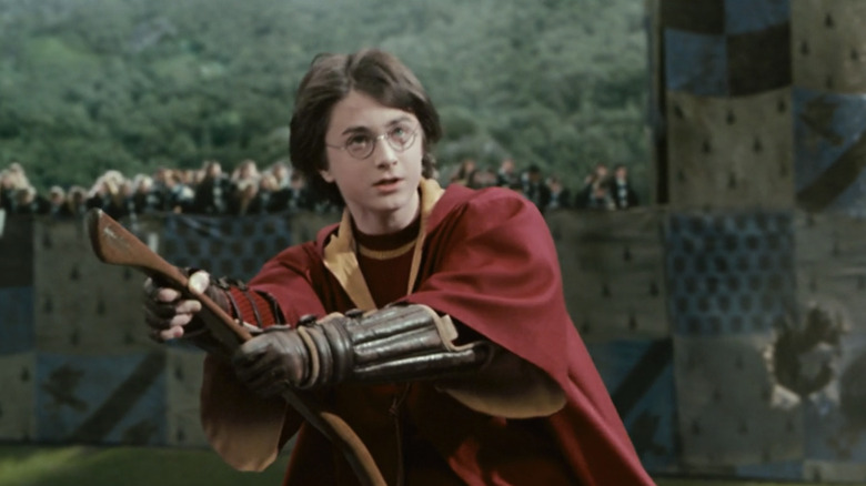 Harry during a Quidditch match