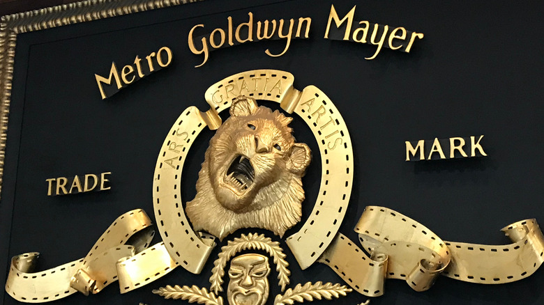 A photo of the MGM logo from the company's office