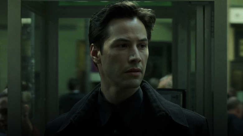 Keanu Reeves as Neo in The Matrix