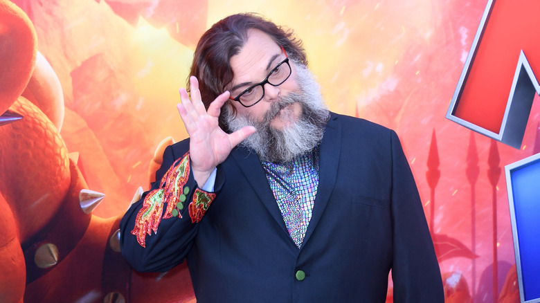 Jack Black at Mario movie premiere