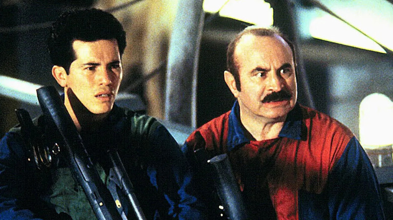 Leguizamo and Hoskins looking puzzled