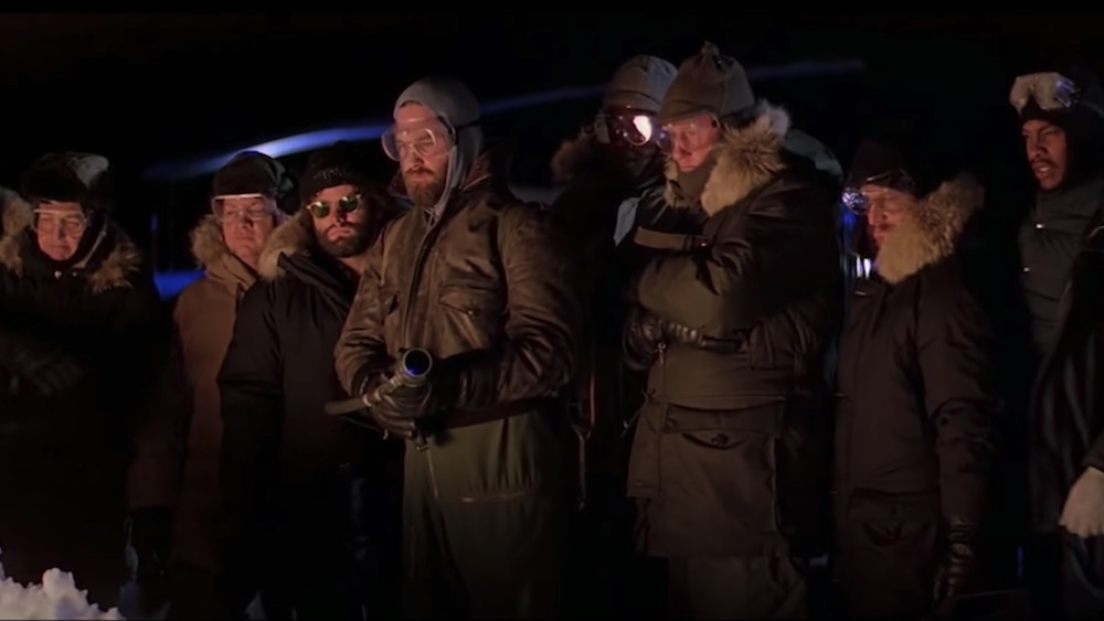 The men outside in their parkas in The Thing