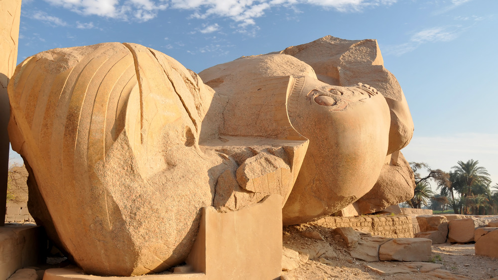 Statue of Ramses II that inspired Percy Bysshe Shelley's Ozymandias poem
