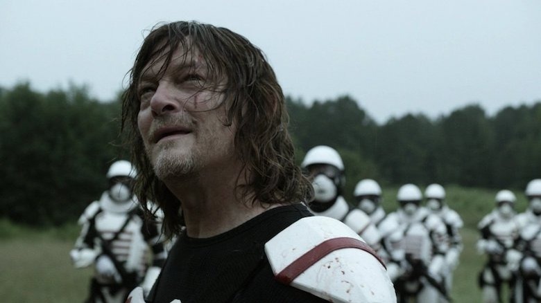 Daryl Dixon leading Commonwealth troopers