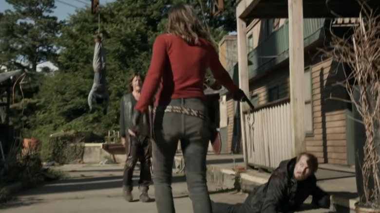 Maggie kills some Reapers on The Walking Dead
