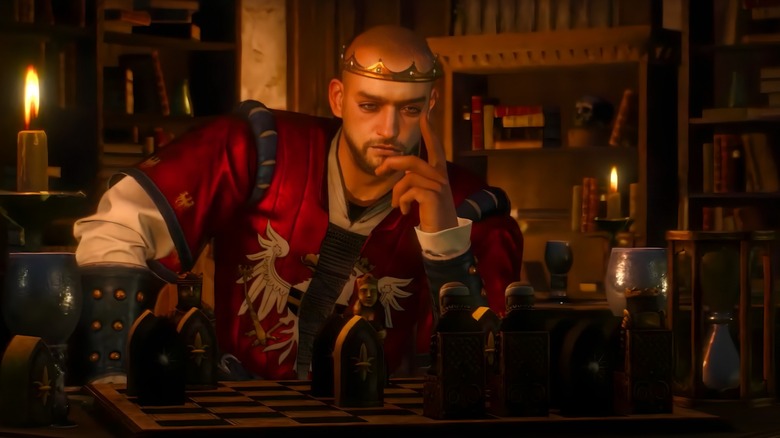 The Witcher's King Radovid at his chess board