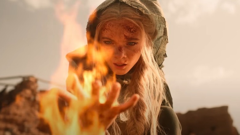 Ciri harnessing fire 