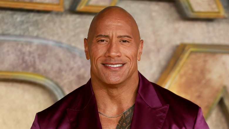 Dwayne Johnson smiling