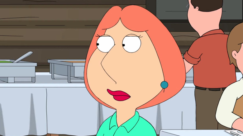 Lois in Family Guy at restaurant