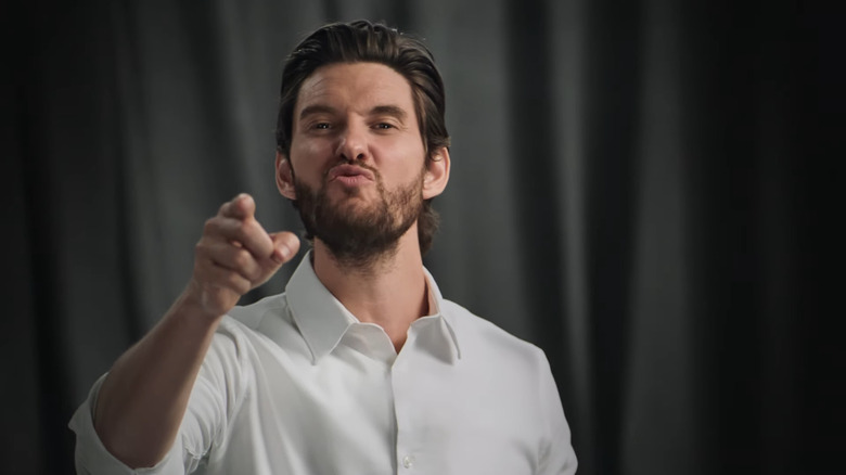 Ben Barnes pointing and speaking