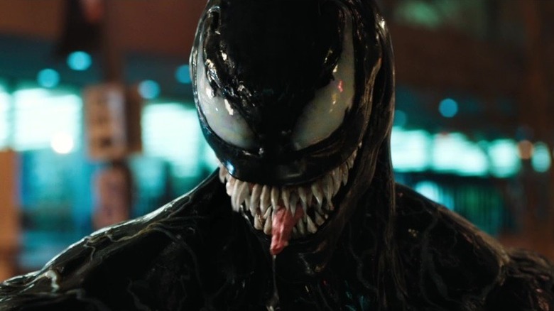 Venom grinning