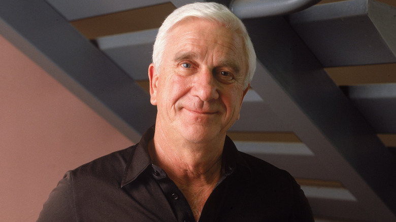 Leslie Nielsen smiles for a 1988 publicity shot