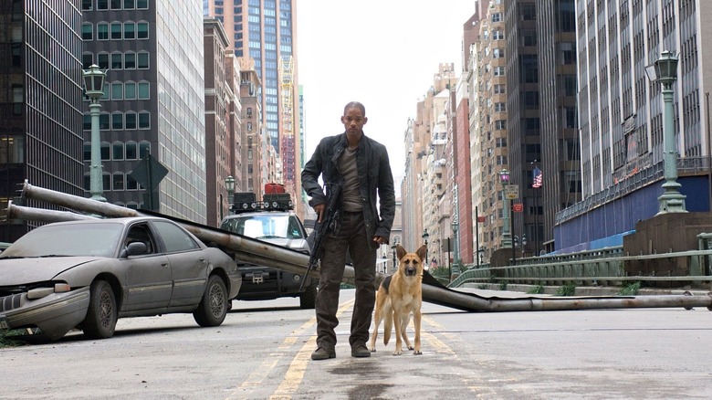 Neville and his dog in New York