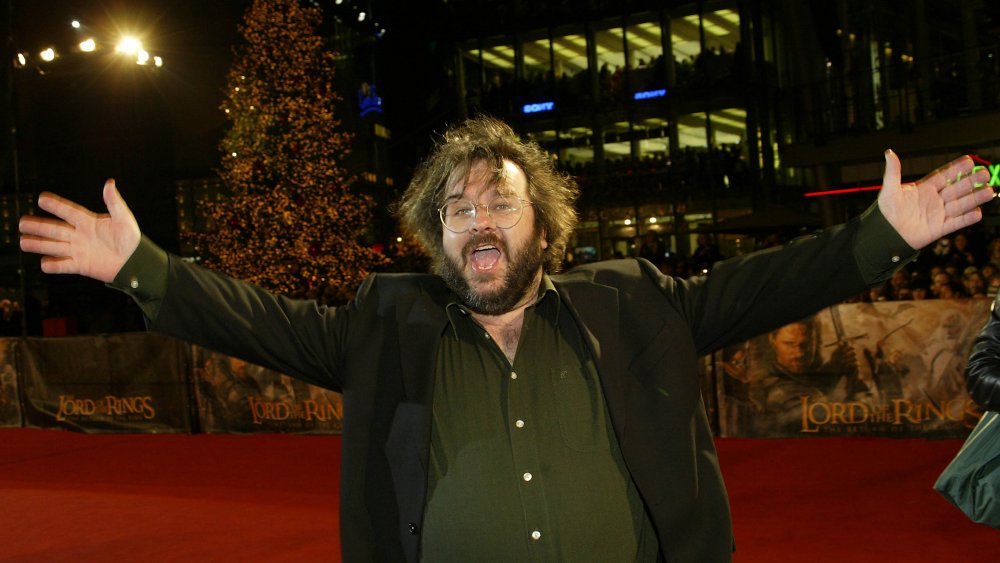 Peter Jackson on the red carpet of The Lord of the Rings