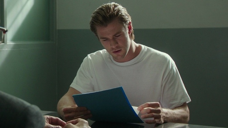 Nicholas Hathaway reading documents