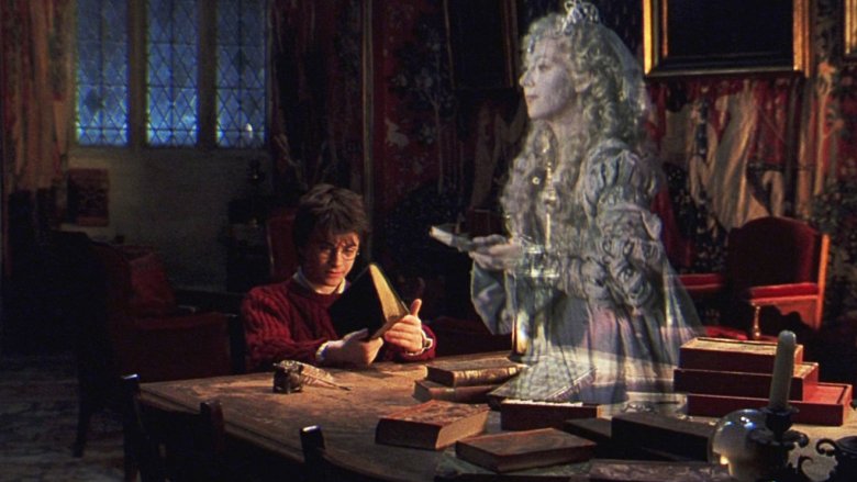 Daniel Radcliffe and Nina Young in Harry Potter and the Sorcerer's Stone