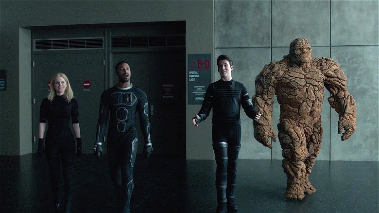 Fantastic Four walking proudly 