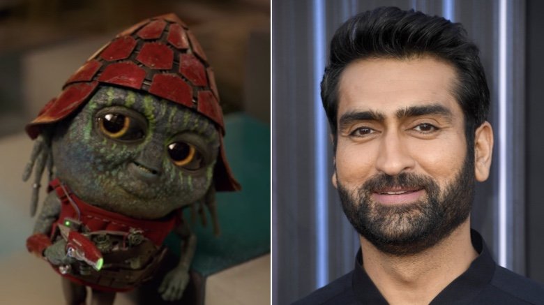 Kumail Nanjiani and Pawny from Men in Black: International