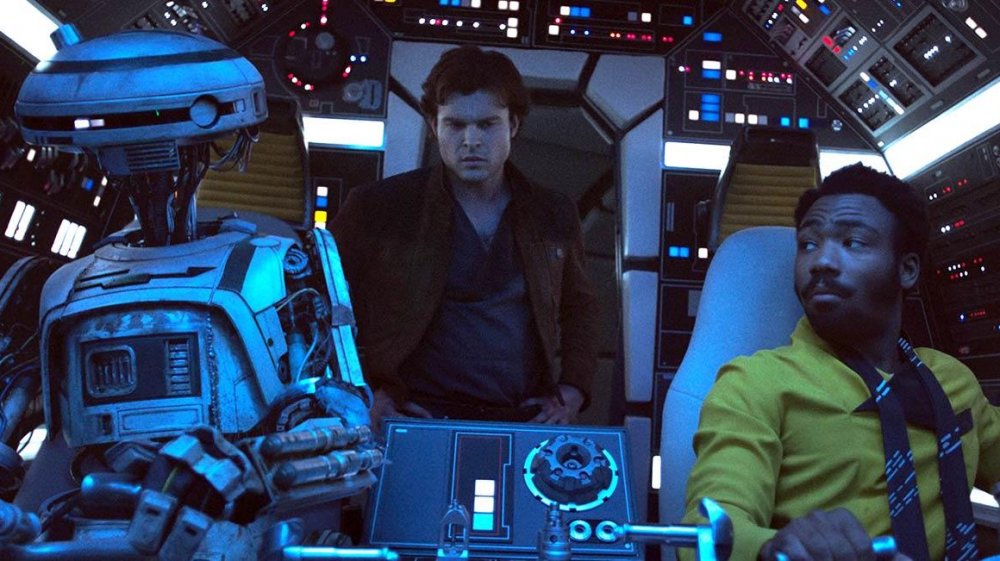 Alden Ehrenreich and Donald Glover in Solo: A Star Wars Story