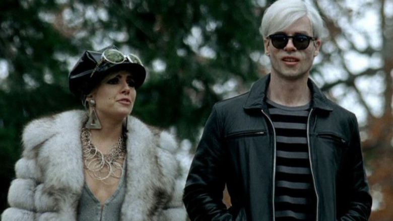 Edie Sedgwick and Andy Warhol park stroll