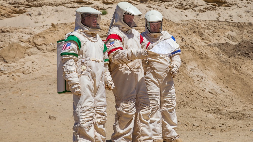 Fred Armisen, Tim Heidecker, and John C. Reilly on Moonbase 8