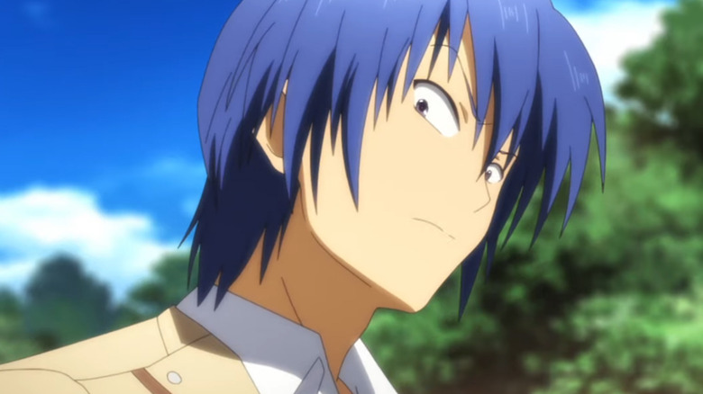 Angel Beats Hideki Hinata Scowl