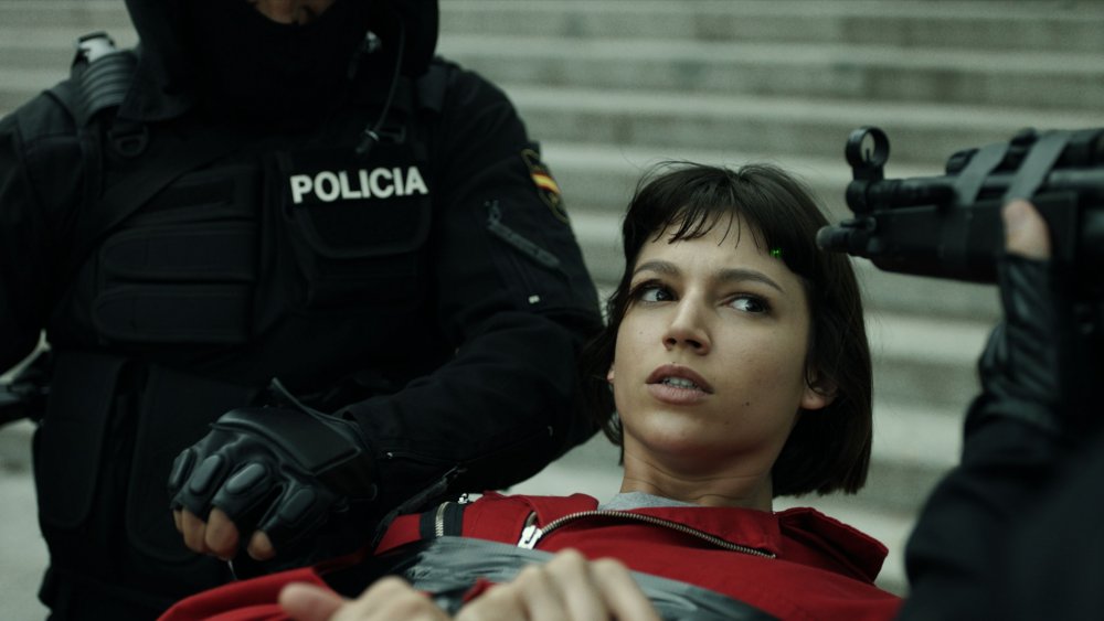 Ursula Corbero as Tokio on Money Heist