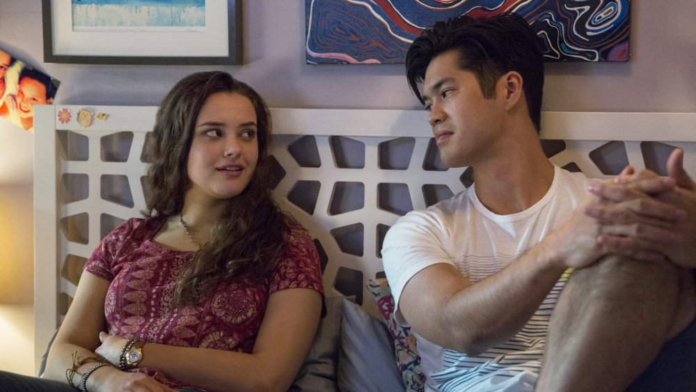 Ross Butler as Zach Dempsey and Katherine Langford as Hannah Baker on 13 Reasons Why