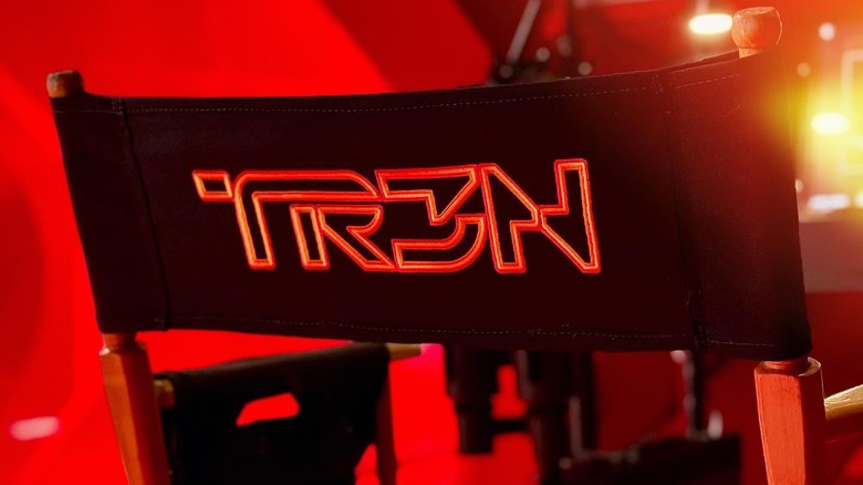 Tron 3 logo on a chair