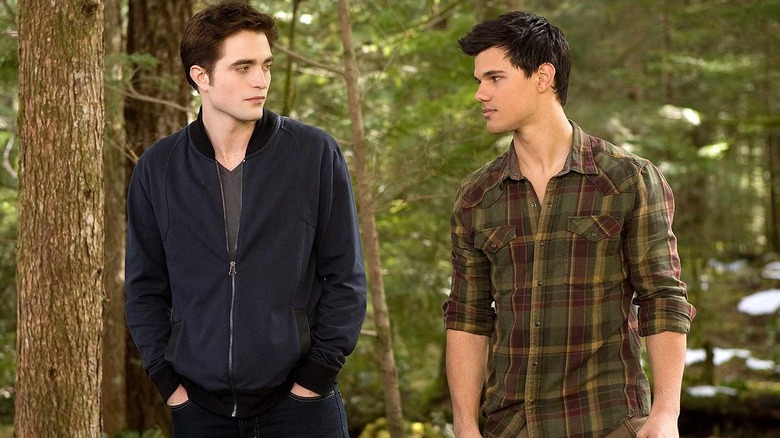 Edward and Jacob talking