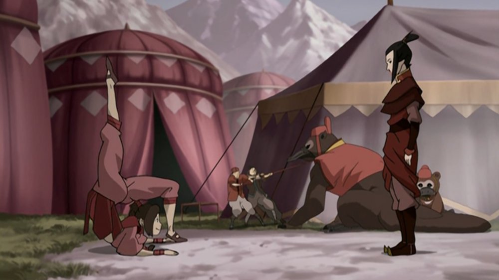 Ty Lee at the circus in Avatar: The Last Airbender