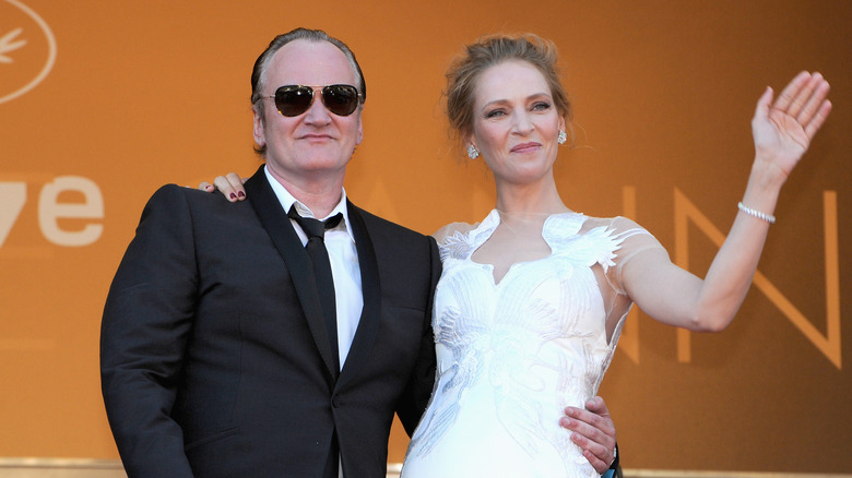 Uma Thurman with Quentin Tarantino