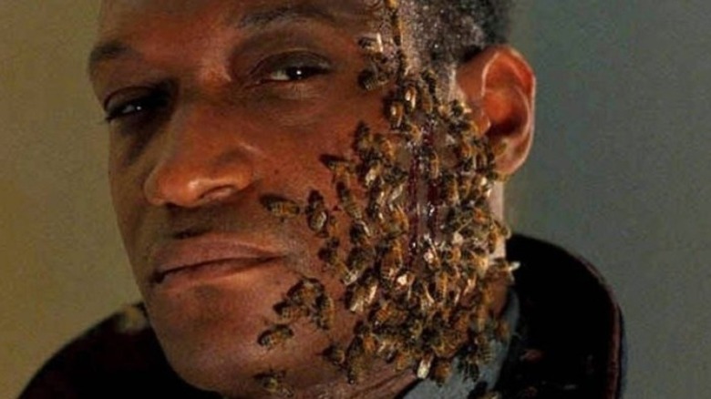 Candyman covered in bees
