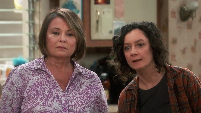 Roseanne and Sarah Gilbert talking