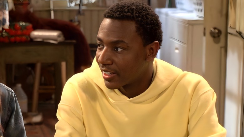 Jerrod Carmichael yellow hoody