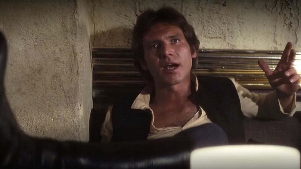 Harrison Ford as Han Solo in Star Wars, 1977