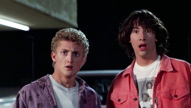 Keanu Reeves and Alex Winter in Bill and Ted's Excellent Adventure