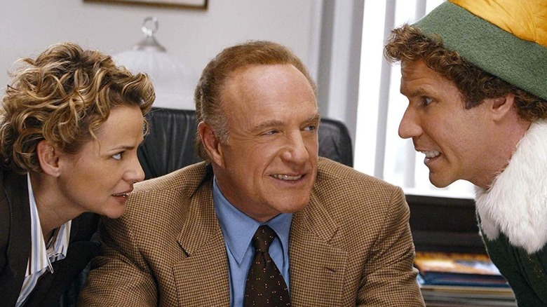 Amy Sedaris, James Caan, and WIll Ferrell in Elf