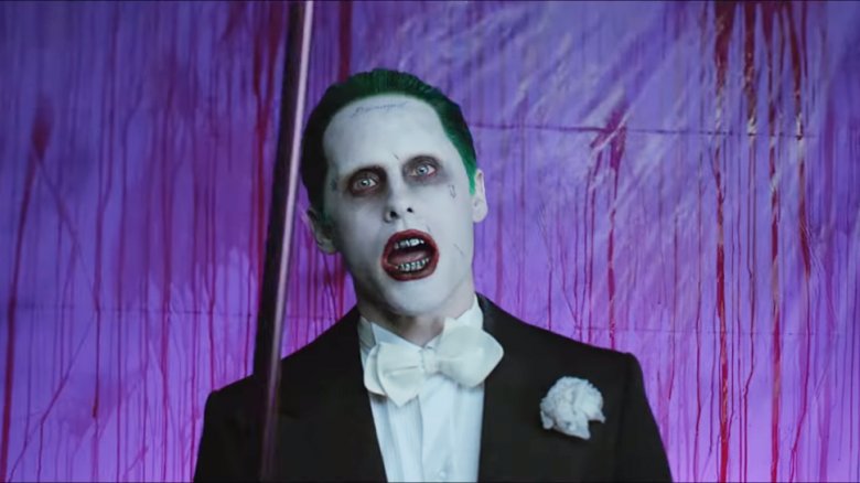 Jared Leto as the Joker in Purple Lamborghini