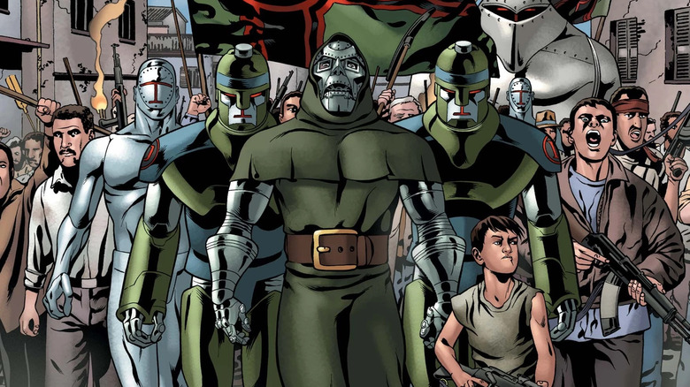 Doom leading a revolution in the comics