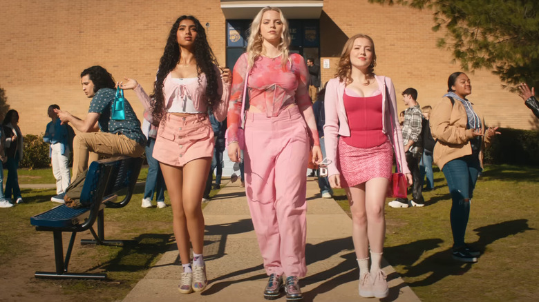 The Plastics walking