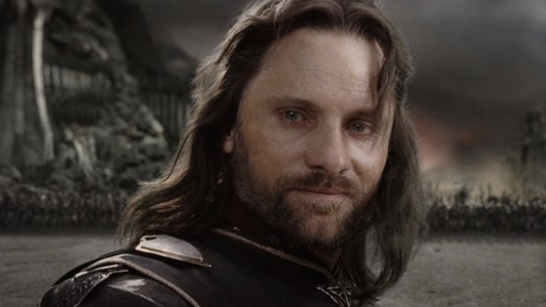 Aragorn smiling at Black Gate