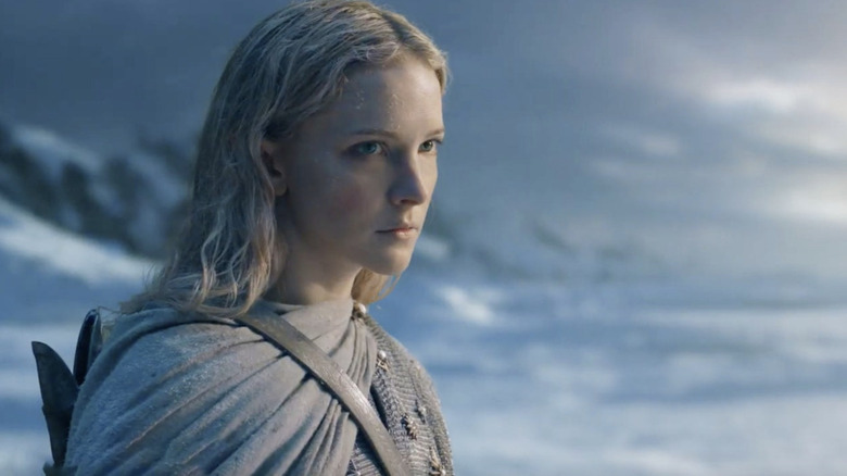 Galadriel standing in the snow